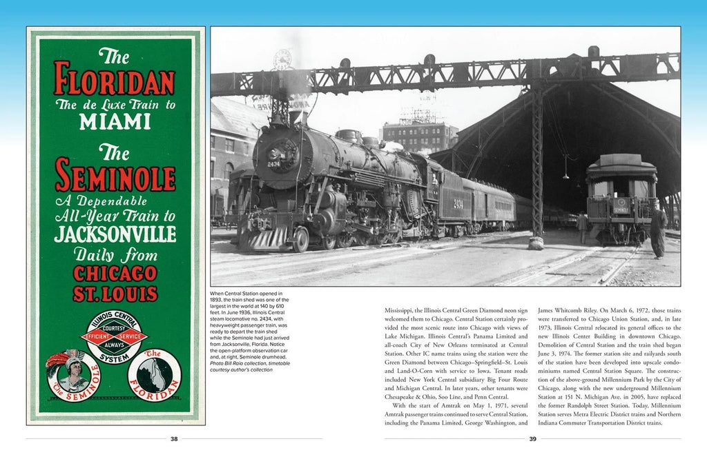Chicago Celebrated Stations & Trains Book