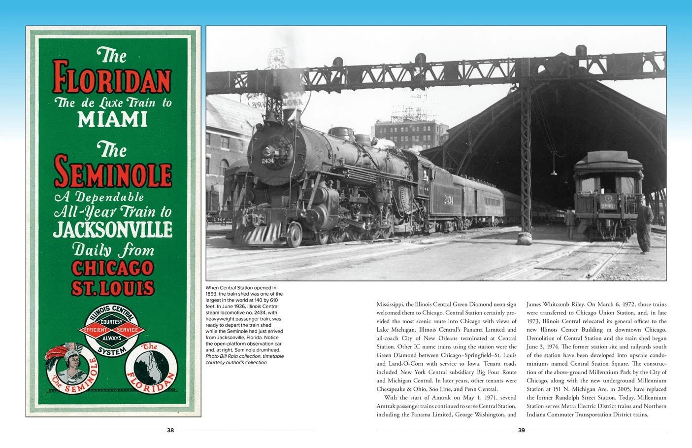 Chicago Celebrated Stations & Trains Book
