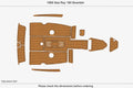EVA Pads for Sea Ray 180 Bowrider (1989) - Teak Faux Flooring
