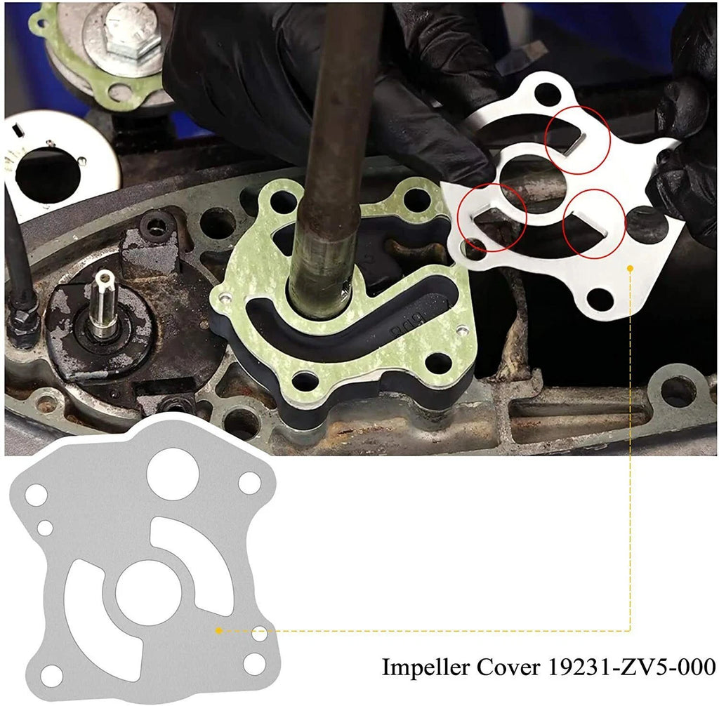 Outboard Water Pump Impeller Repair Kit for Honda 40 50 hp BF35A (06193-ZV5-020)