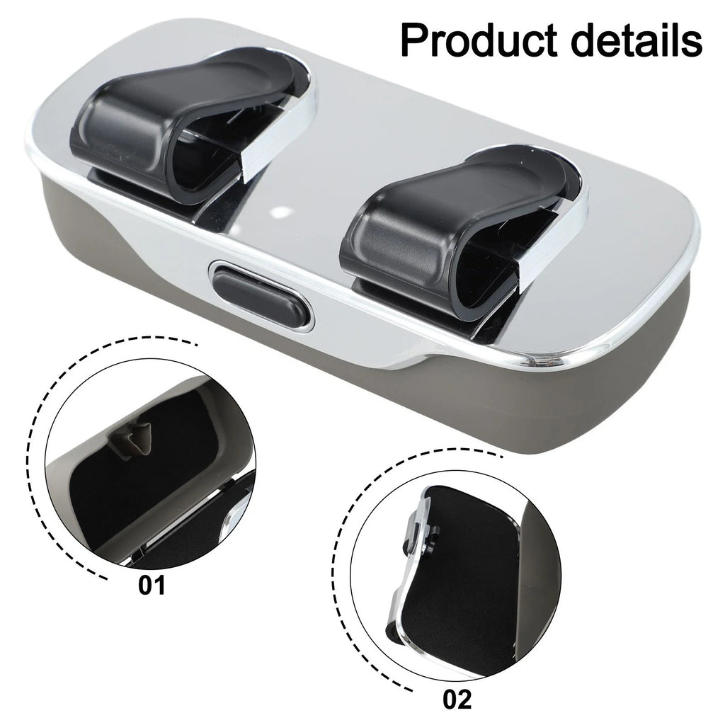 Portable Glasses Case for Car - ABS Material for Safe Storage