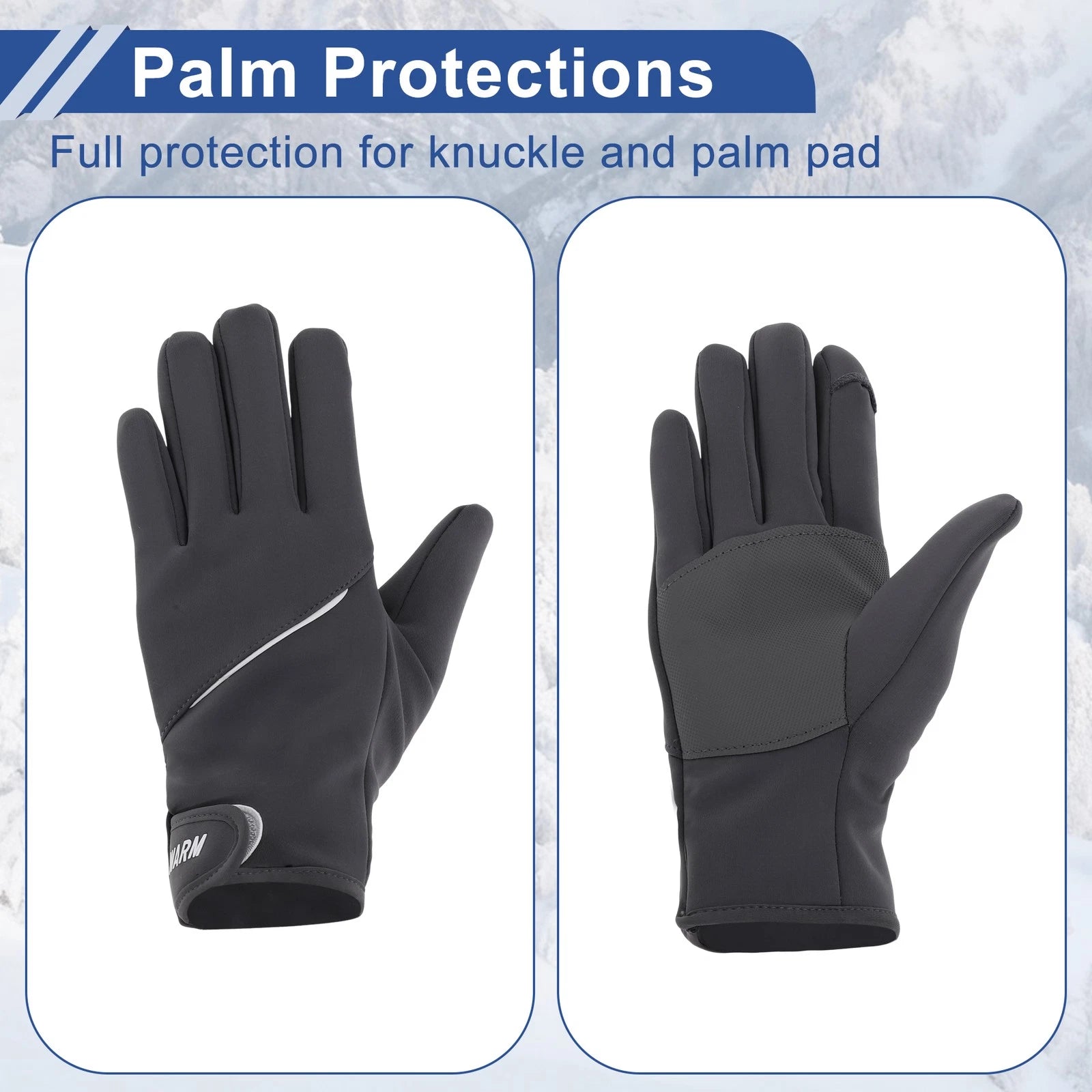 Cycling Gloves for Women Mountain Biking Full Finger Polyester Deep Gray