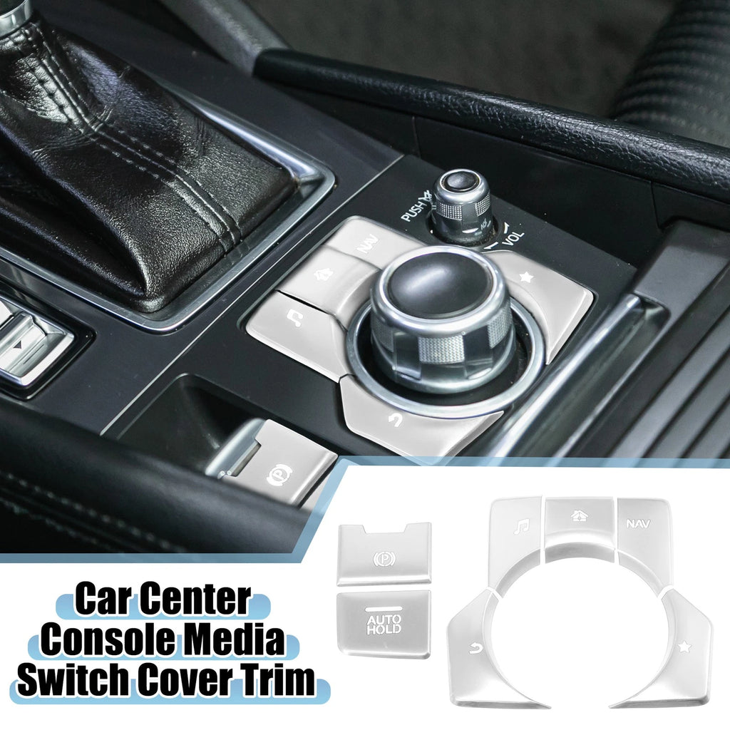 7pc Center Console Media Panel Trim and Handbrake for Mazda CX-5 (2017–2020)