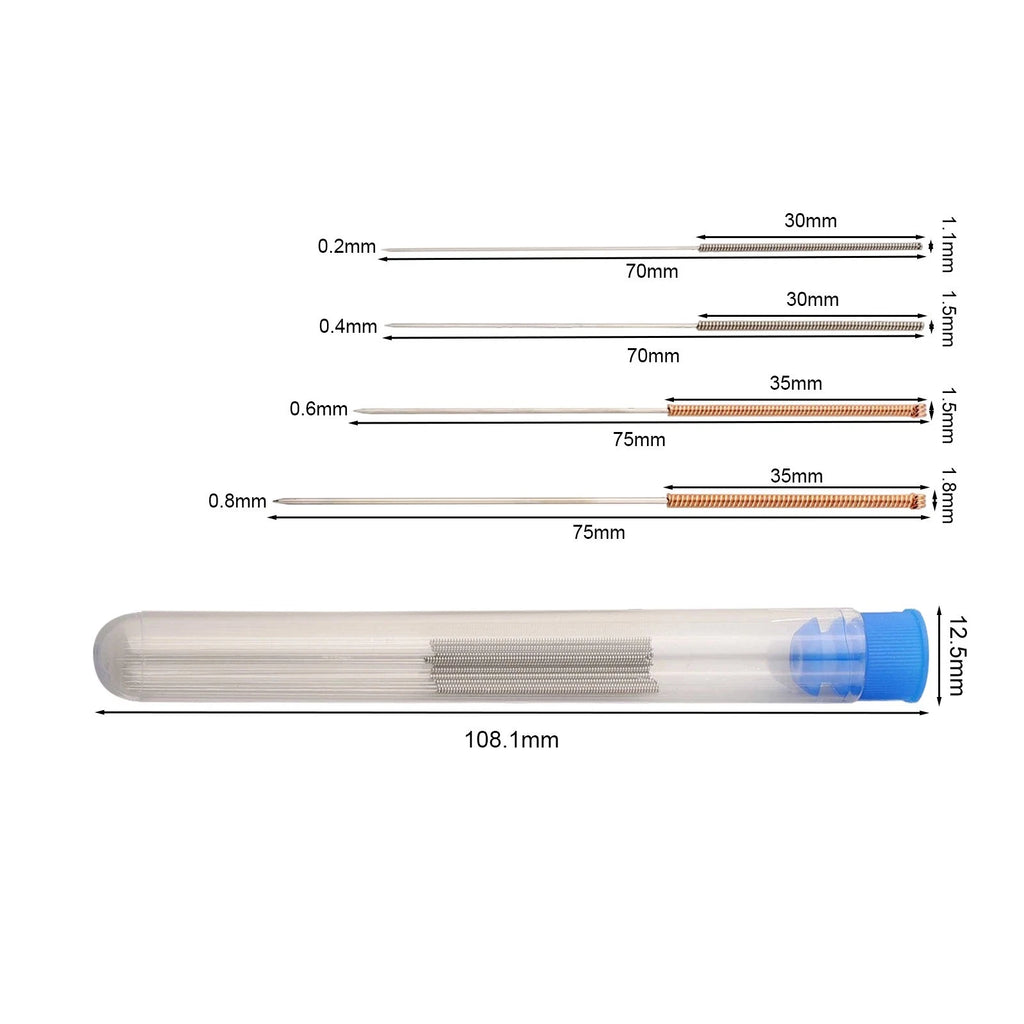 40pcs Nozzle Cleaning Needles for 3D Printers
