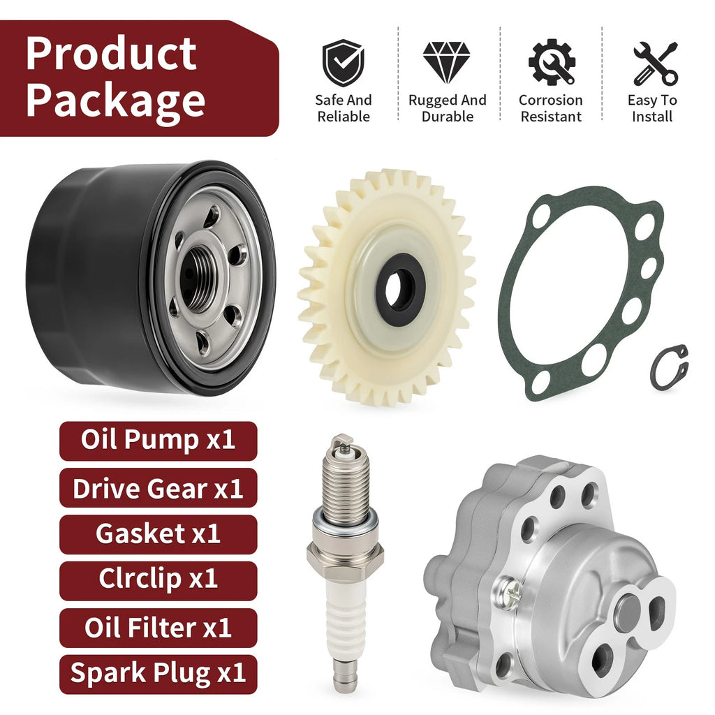Oil Pump w/ Gear Gasket Kit for Yamaha Raptor 660R (2001–2005)
