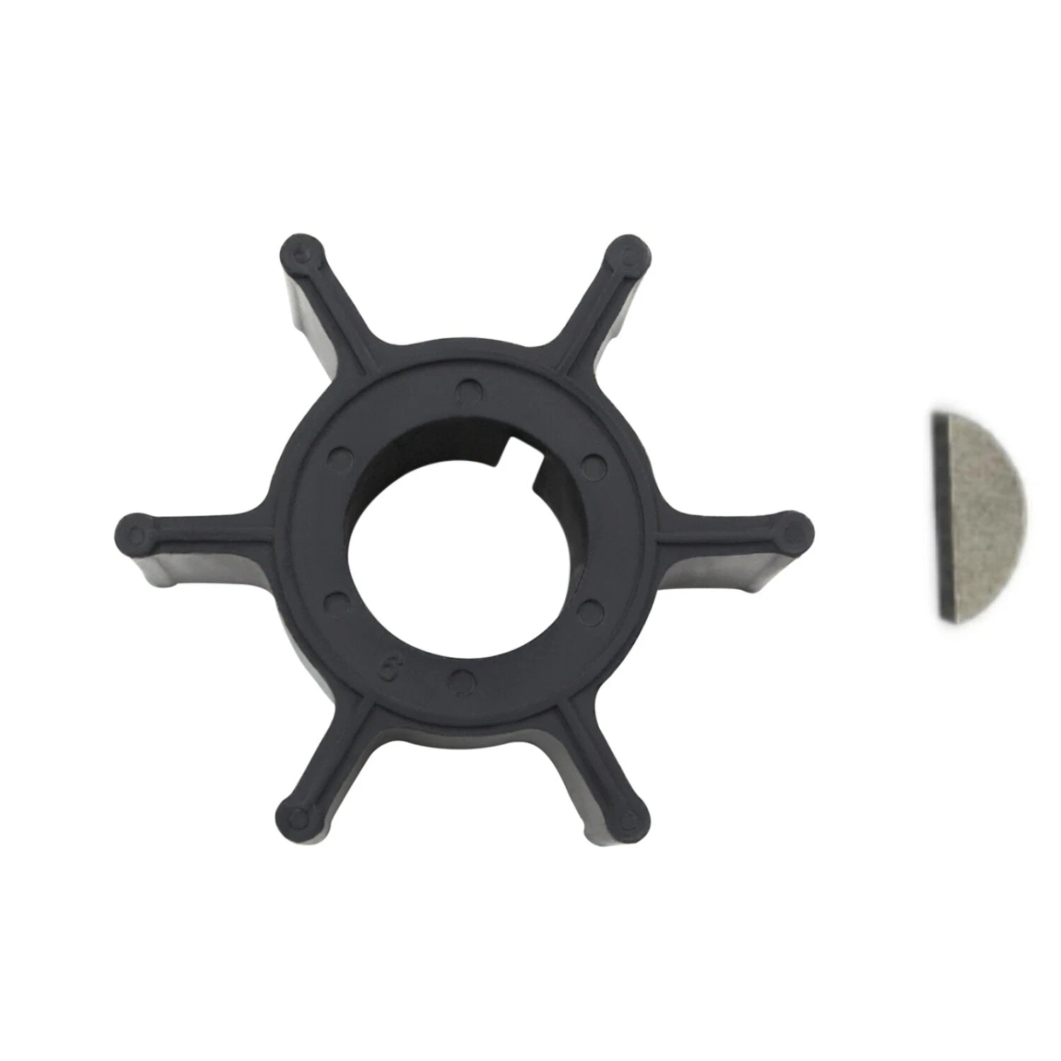 Water Pump Impeller & Key for Yamaha Mariner Outboard 8hp 15hp (N/A) 47-95611M 47-81242M