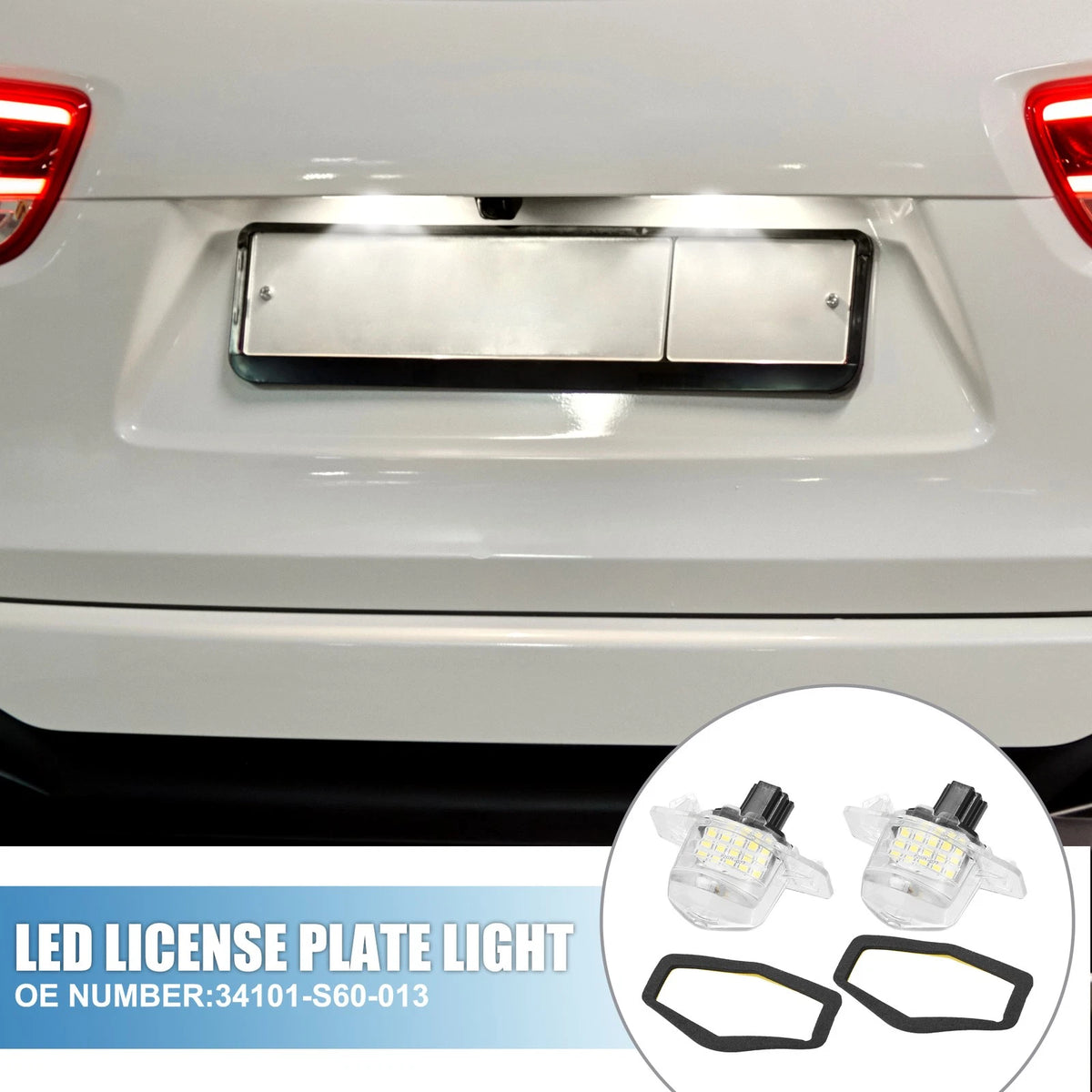 LED License Plate Light Pair Replacement for Honda CR-V (2007–2012)