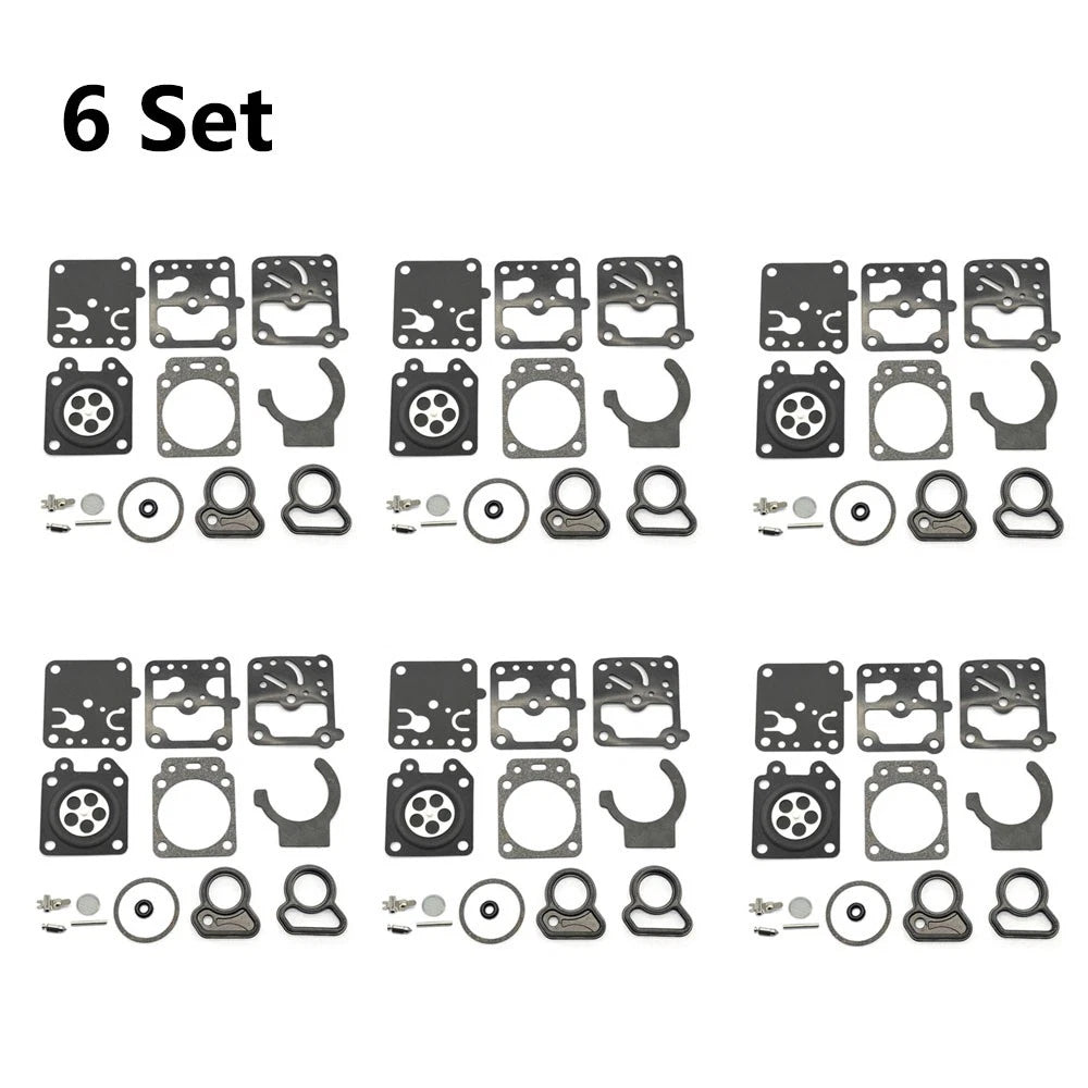 Set of 6 Carburetor Gasket Repair Kits for Walbro K10-WZ K1-WZ WZ