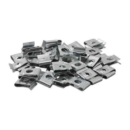 50 Pc Dashboard Panel U Nuts Fastener Clips for Car (Universal Fit)