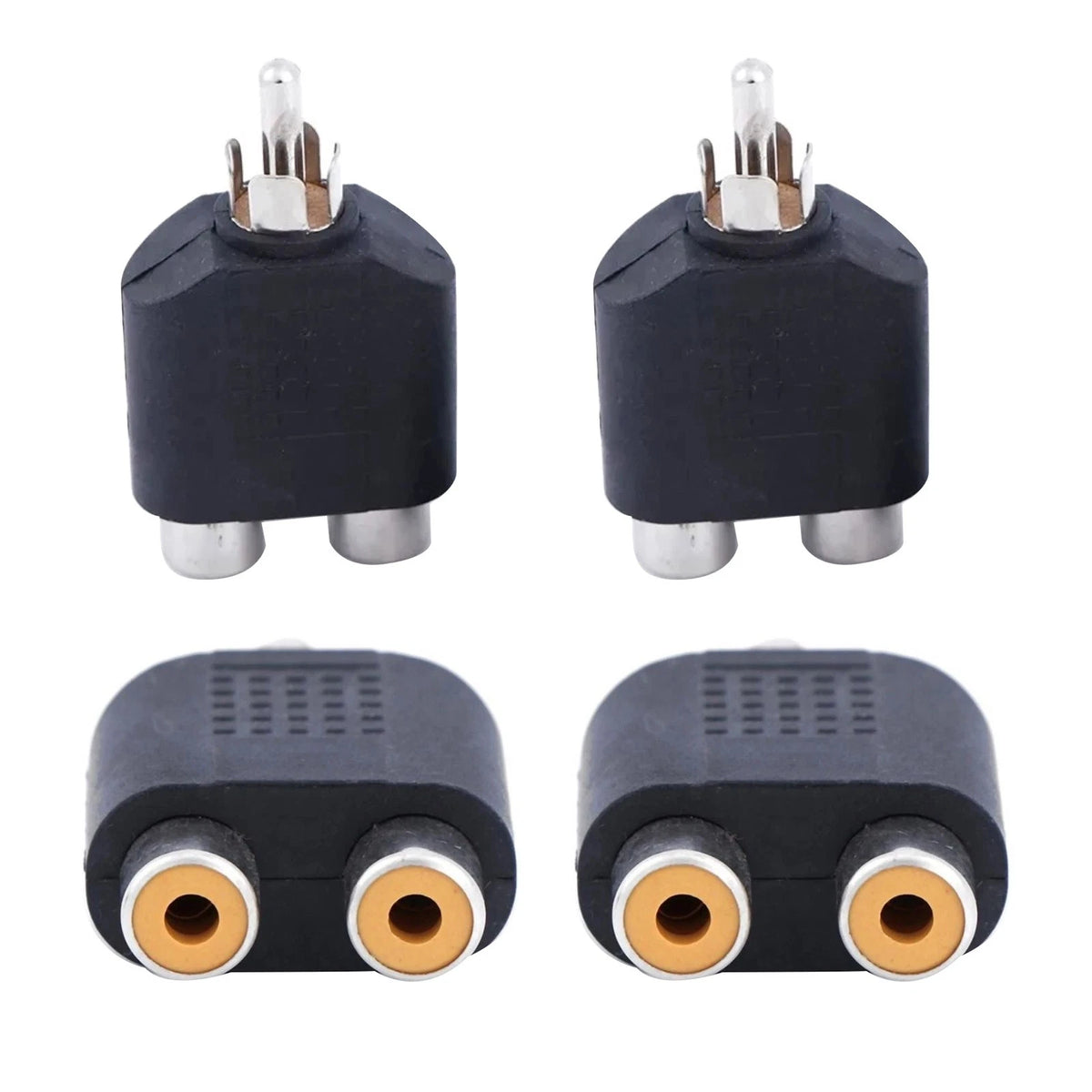 Audio Connector Adapter Plug RCA Splitter for
