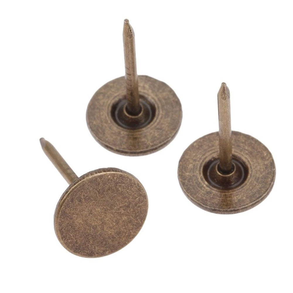100pcs Upholstery Nails Push Pins for Vintage Projects