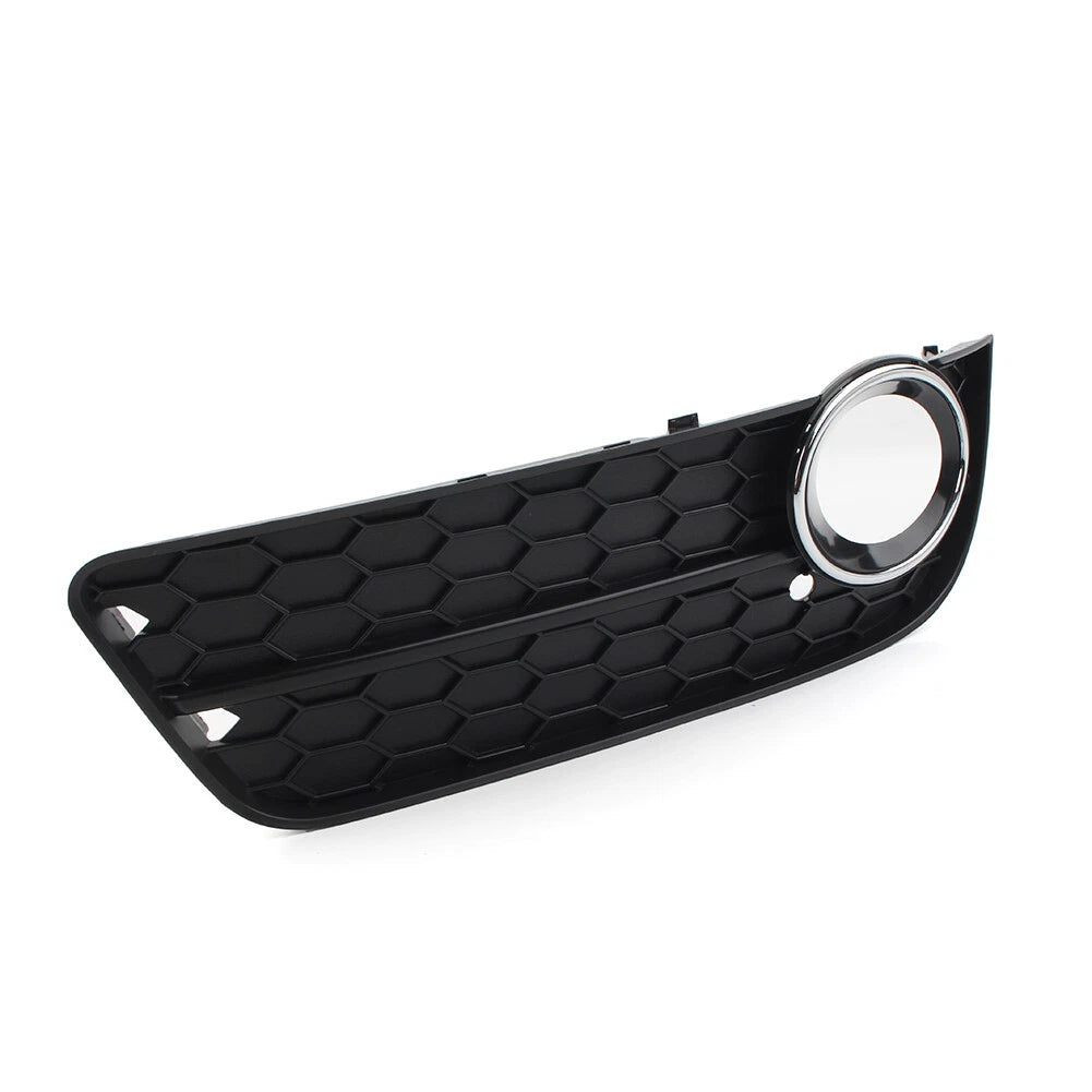 Front Bumper Fog Light Grille Cover with Chrome Ring for Audi A5 (2008–2011)