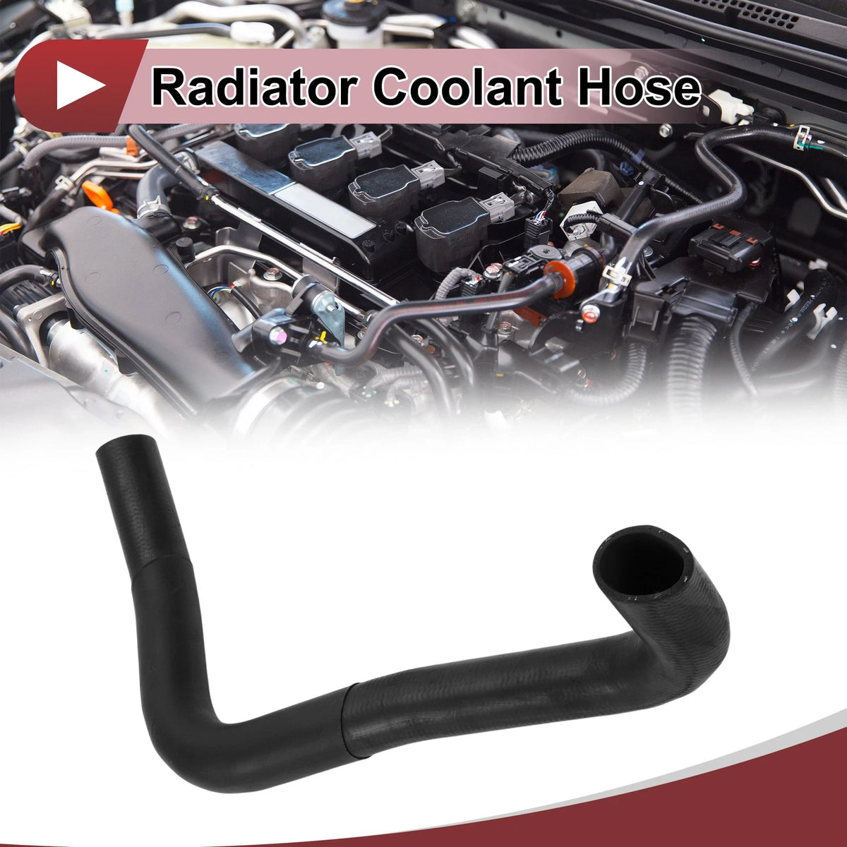 Radiator Coolant Hose Replacement for Lexus LS400 4.0L (1990–1994) Black Rubber