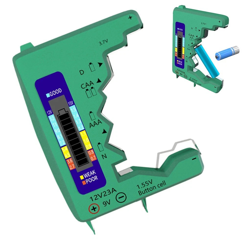 LCD Battery Tester for AA AAA C D N 9V Battery Capacity Check