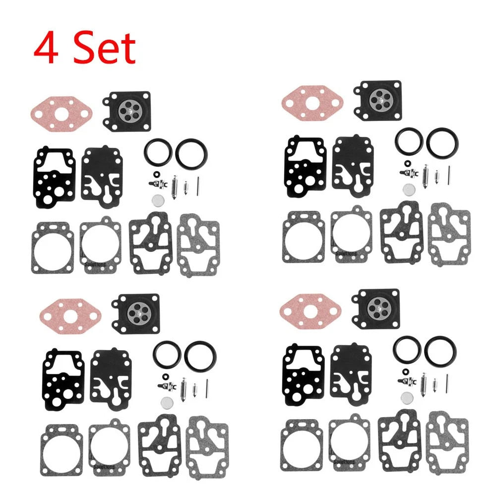 Set of 4 Carburetor Gasket Repair Kit for Honda GX22 GX31 (WALBRO K20-WYL)