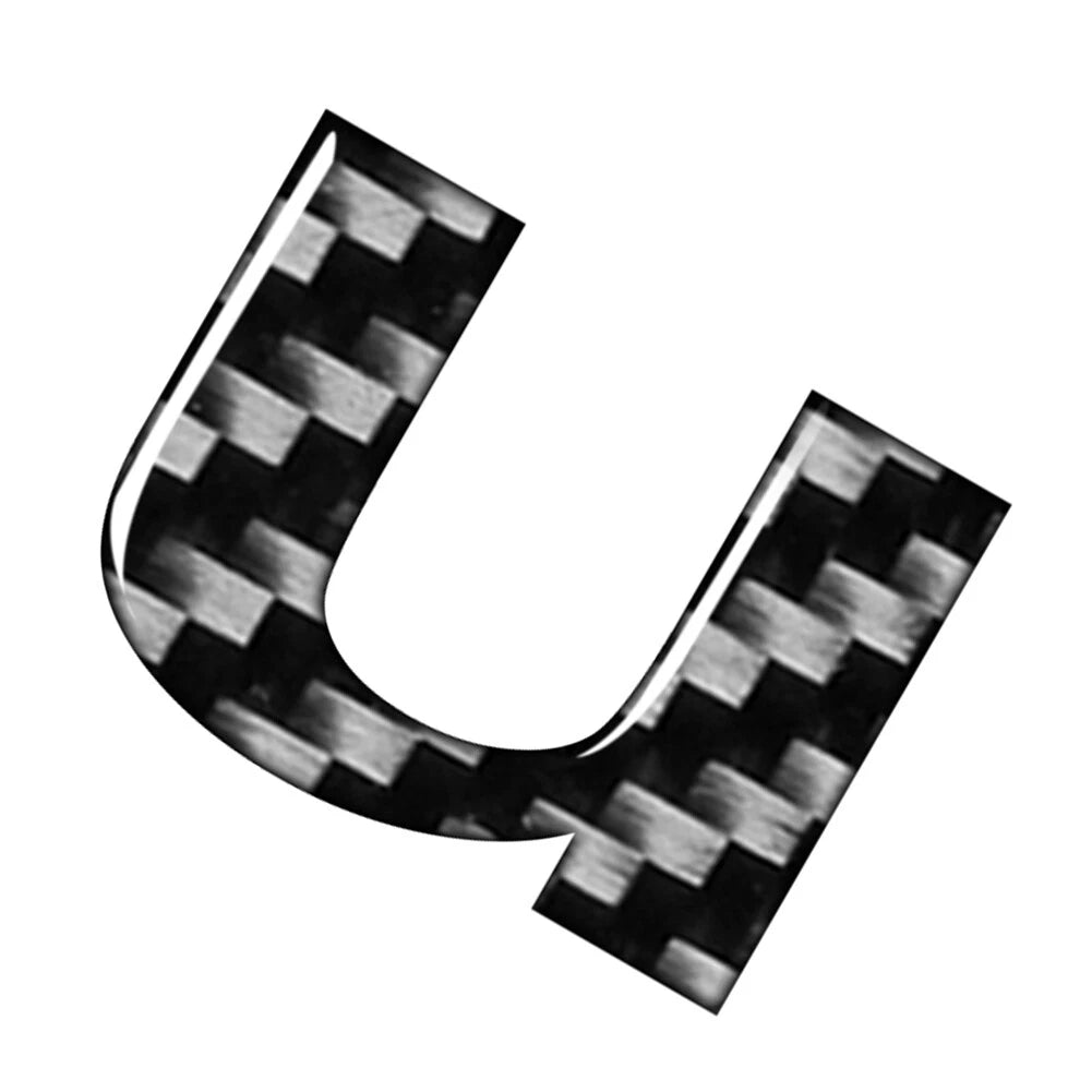 Lowercase Alphabet Letter Decals for Car Badge Emblem (Universal)