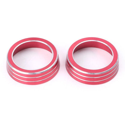 2X Red AC Air-Condition Control Switch Cover Ring for Honda Civic (2016–2017) 2050YF055