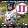 Handlebar Grip Cover Set 105mm Soft MTB End Protector for Rose Red Pair (1 Pair)
