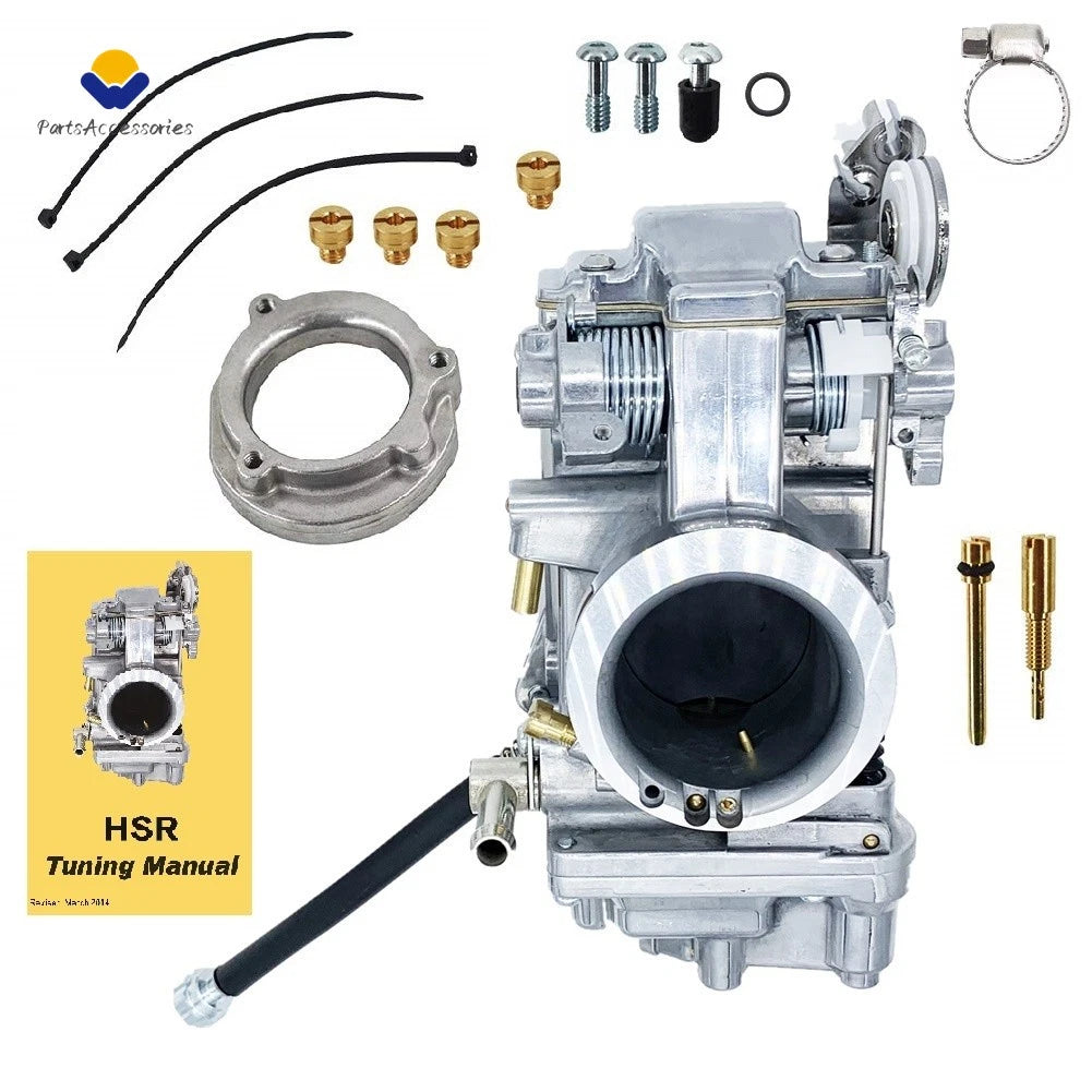Carburetor for Harley EVO Twin Cam (Mikuni HSR45 TM45-2K, 45mm) + Choke Cable