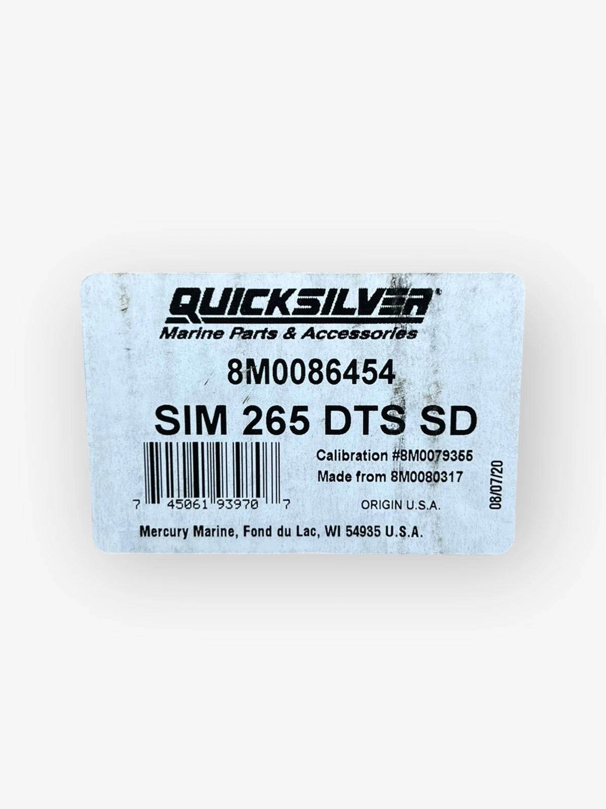 Sim Module for Mercury Quicksilver 265 DTS SD (8M0086454)