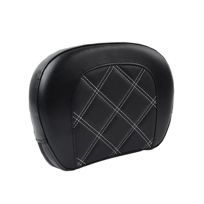 Sissy Bar Backrest Pad for Harley Electra Glide (2014–2023) - White Stitching