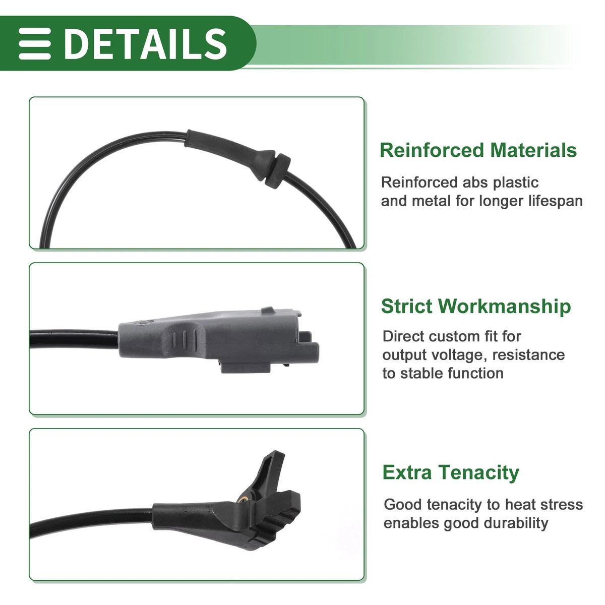 ABS Wheel Speed Sensor No. 454588 for Peugeot 307 (2000–2009)