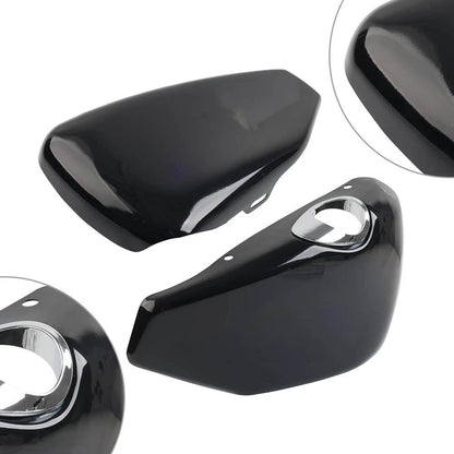 Vivid Black Battery Covers for Harley Sportster XL883 1200 (2014–2022)