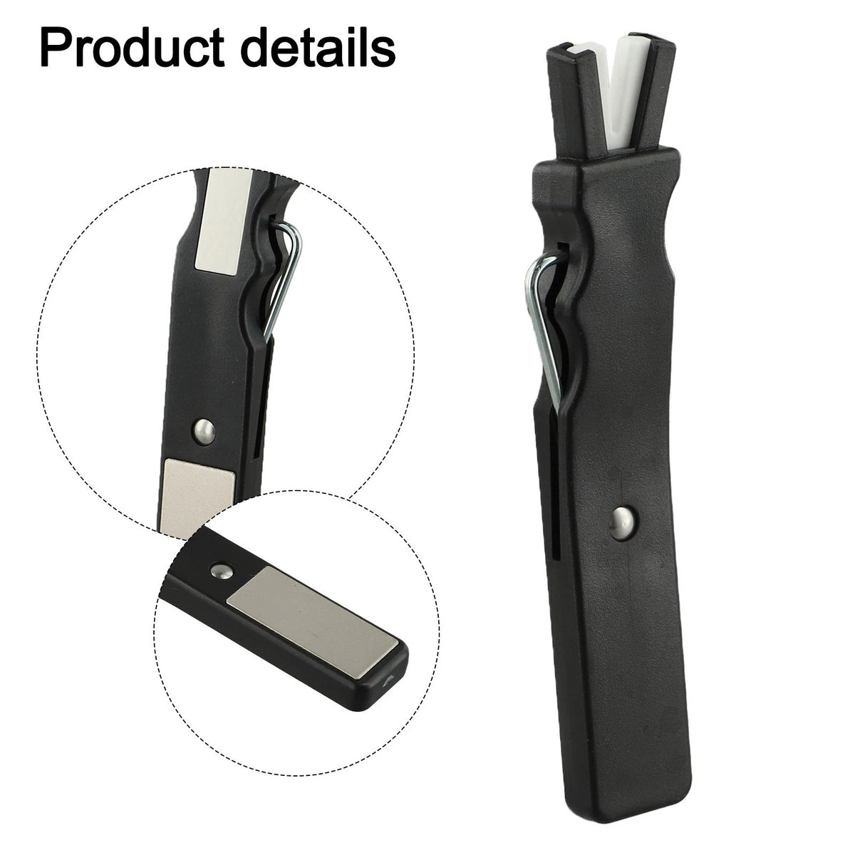 Compact Ice Skate Blade Sharpening Tool with Carry Hook