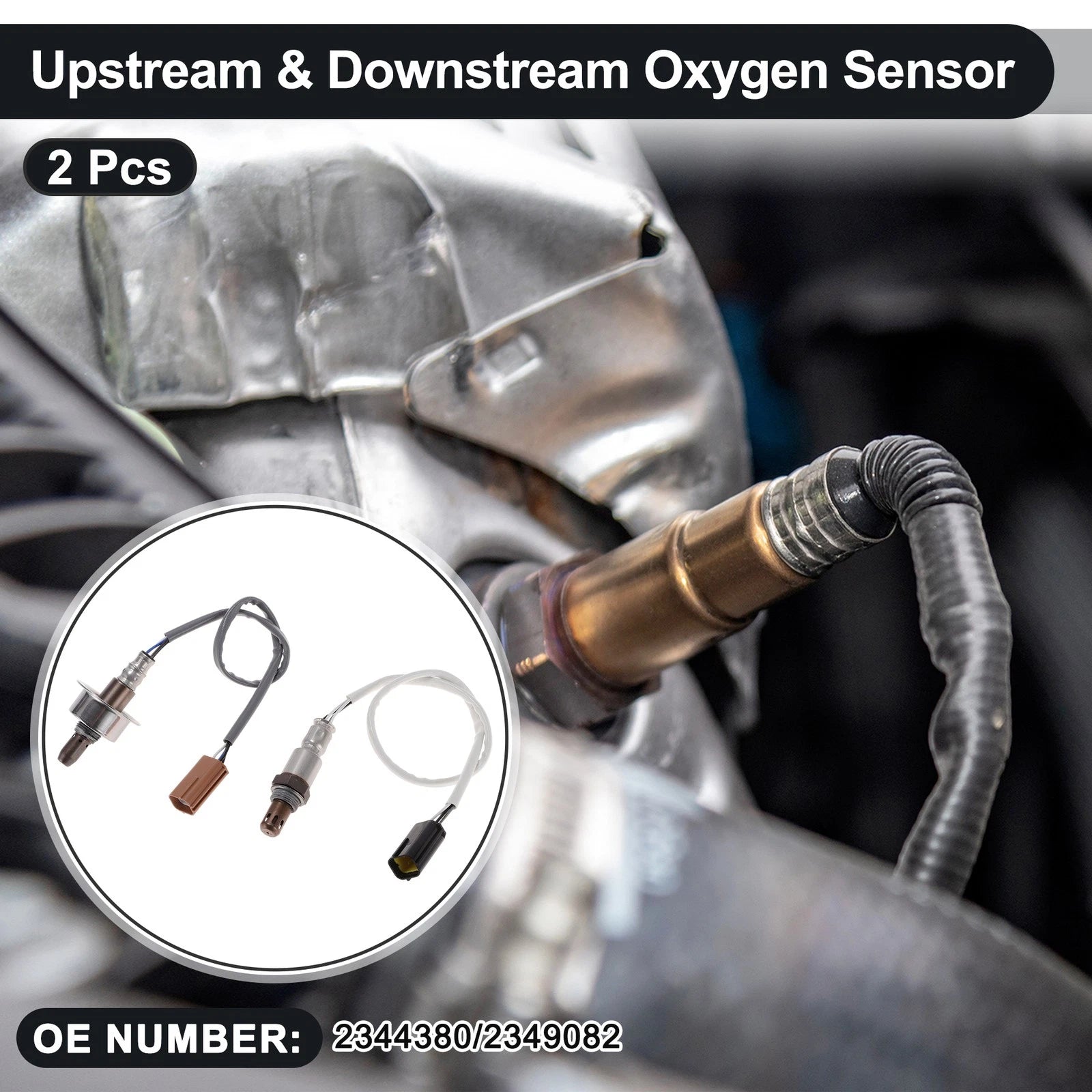 2X Upstream & Downstream Oxygen Sensor for Nissan Sentra 2.0L (2000–2006) 2344380