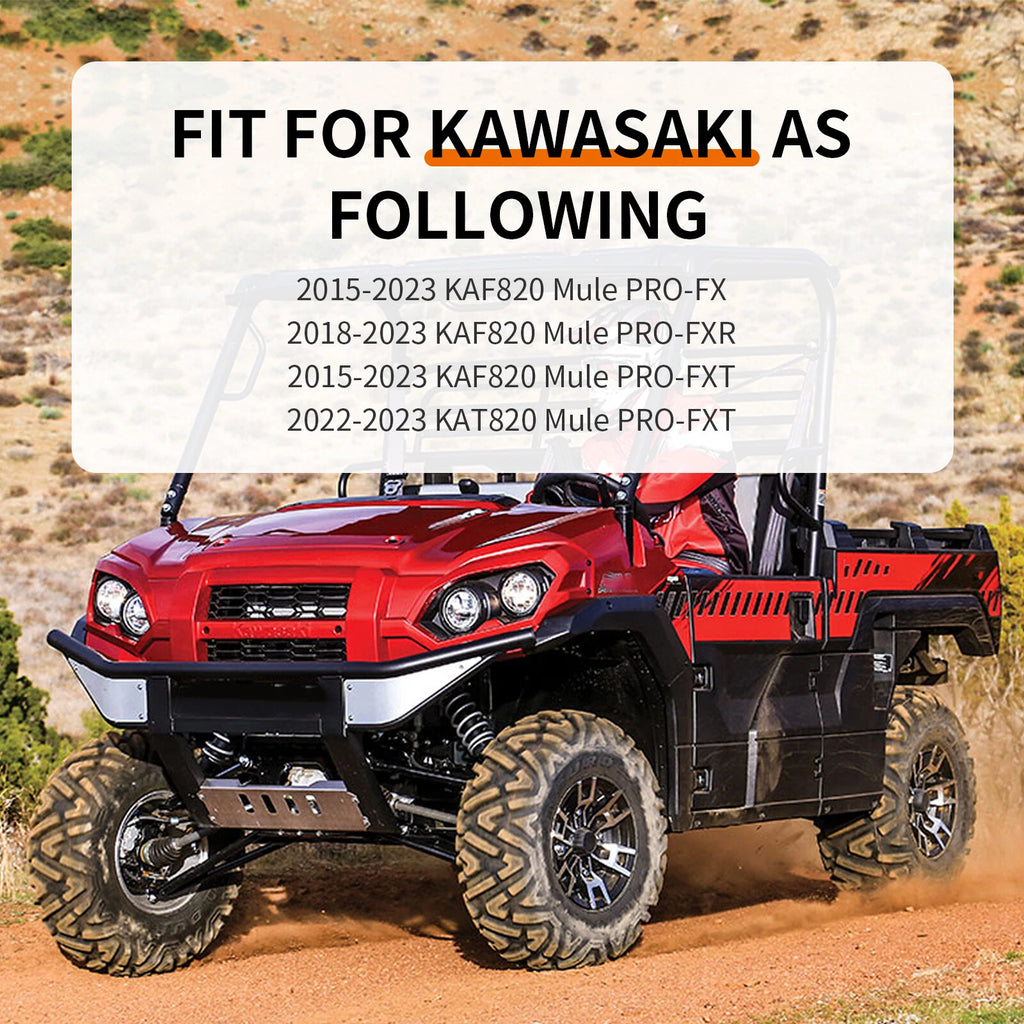 Spark Plug & Cap Wire Kit for Kawasaki Mule PRO-FX PRO-FXR PRO-FXT (2016–2023)