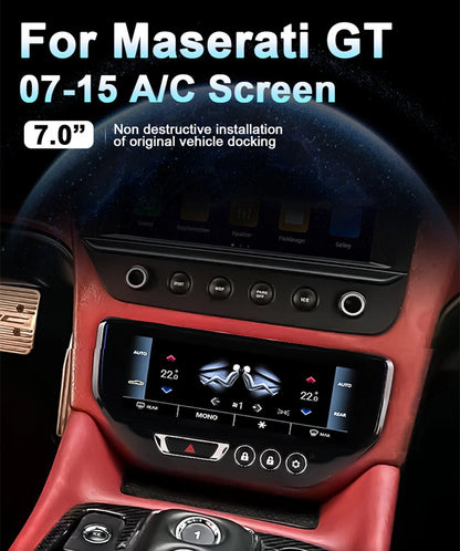 7" LCD Climate Screen AC Air Conditioner Control Panel For Maserati GT 2007-2015