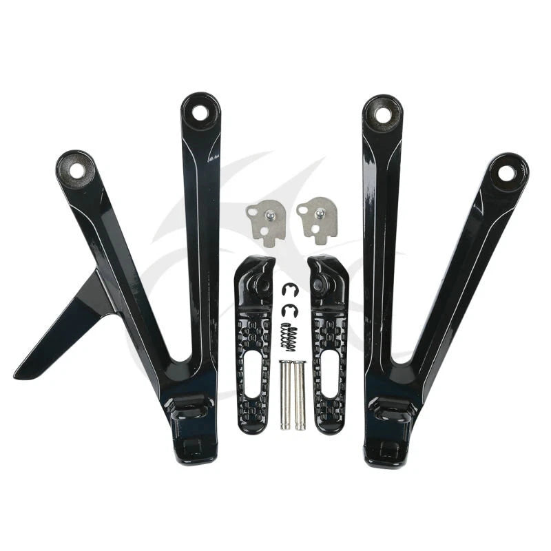 Rear Passenger Footrests Pegs Brackets for Honda CBR600RR (2005–2006)