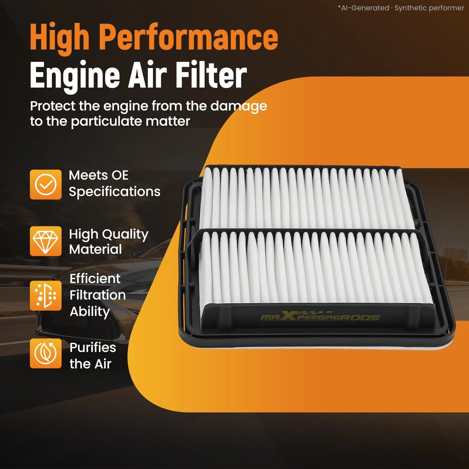 Engine Air Filter for Subaru B9 Tribeca 3.0L 3.6L (2006–2014) CA9997 SA9997