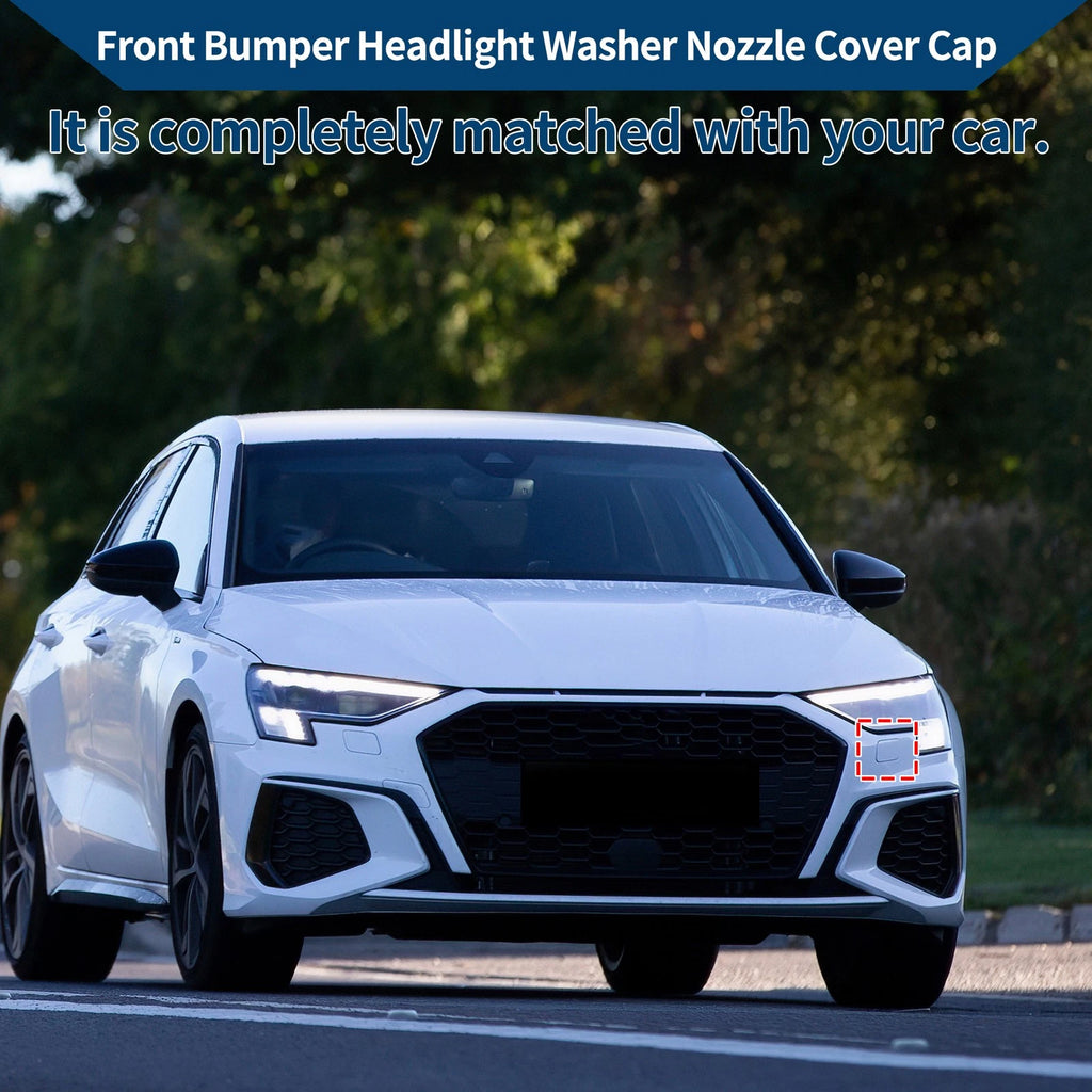 Front Left Washer Nozzle Cover Cap for Audi A3 2008–2014 Unpainted