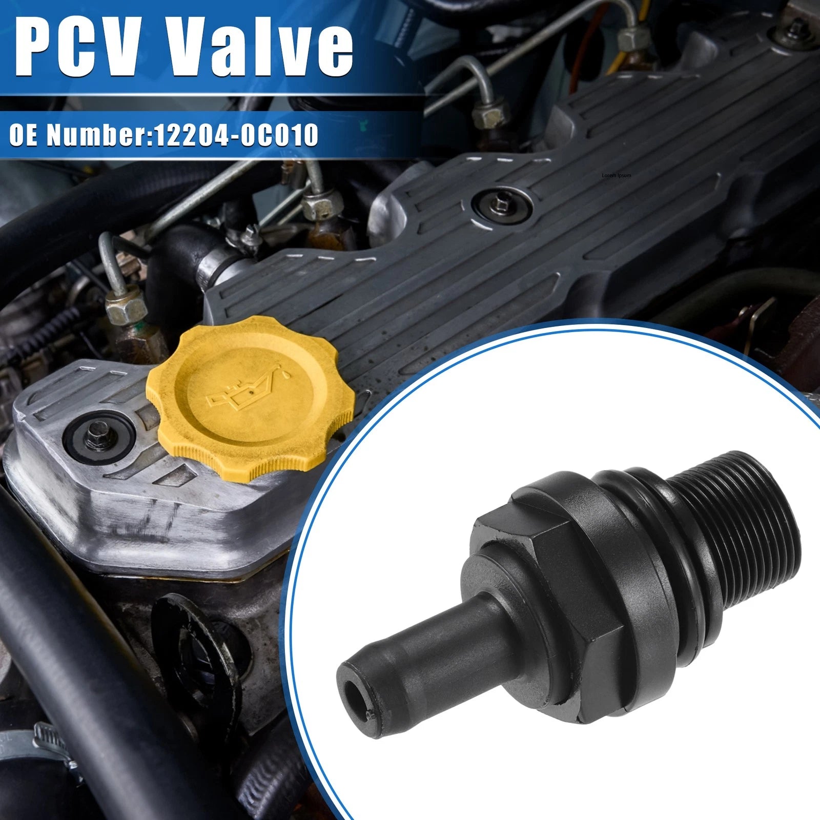 Car PCV Valve Replacement for Toyota Tacoma (2005–2015) Durable Plastic