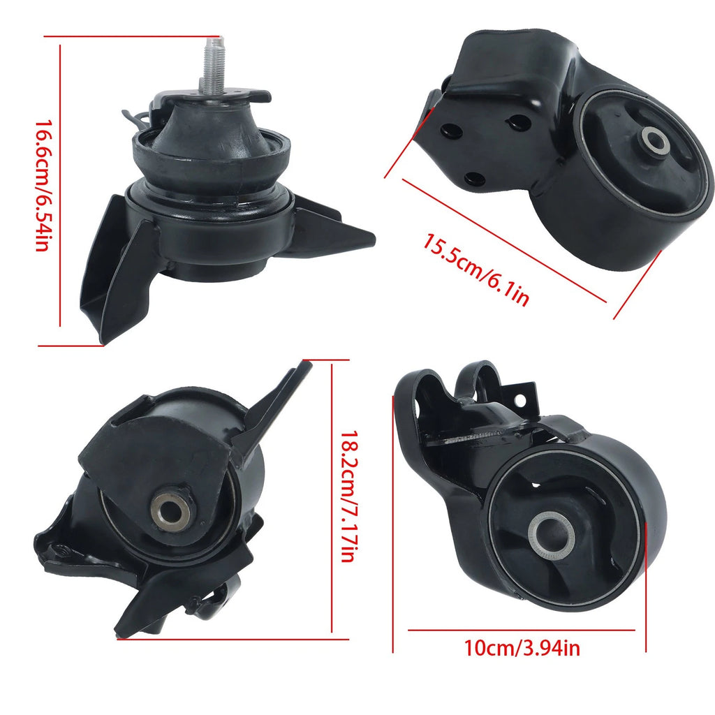 4Pcs Engine Motor & Transmission Mount for Kia Spectra (2007–2009) 2.0L