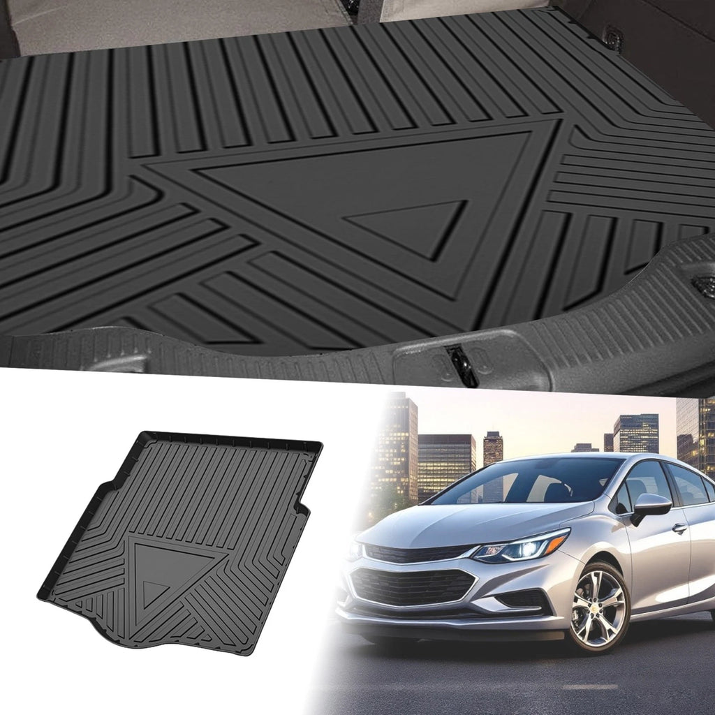 Cargo Liner Rear Trunk Mat TPE Replacement for Chevrolet Cruze Sedan (2016–2019)