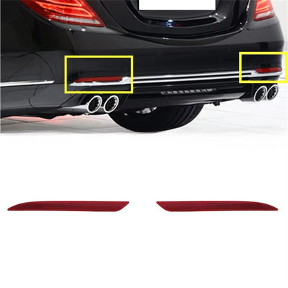 2pcs Rear Right +Left Bumper Reflector Light For Mercedes Benz S Class W222 AMG