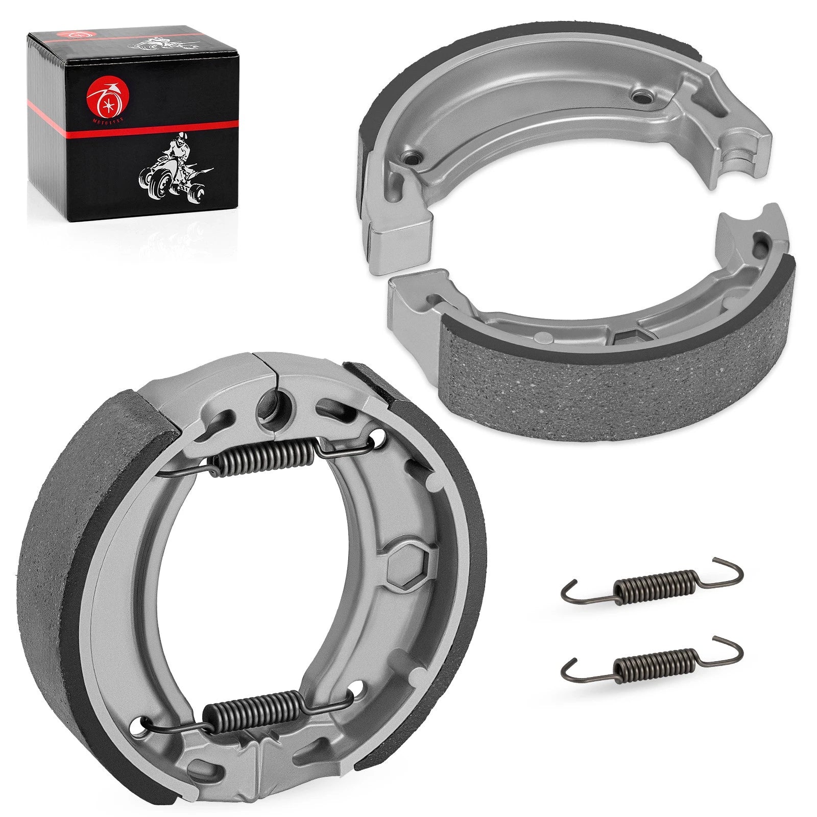2X Front Brake Shoes Kit for Yamaha Tri-Moto 175 200 225 (1978–1983)