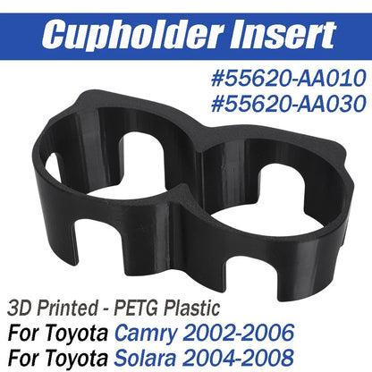 Cupholder Insert for Toyota Camry (2002–2006) & Solara (2004–2008) 55620-AA030
