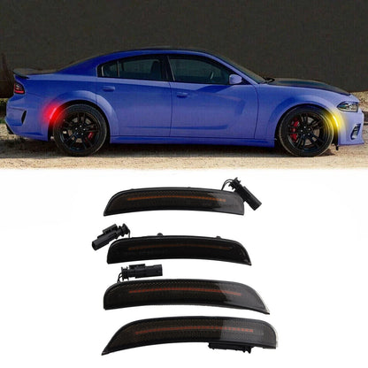4X LED Side Marker Lights for Dodge Charger (2015–2022) 5W Power