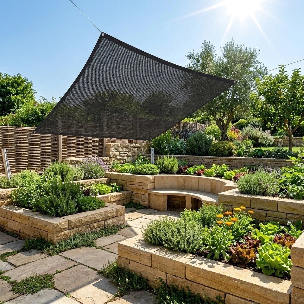 HDPE Black Garden Shade Netting for Pergola (Sun Protection Cooling Mesh)
