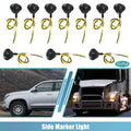 Side Marker Light Amber 10pc for Universal Truck Trailer Indicator 3/4" (—)