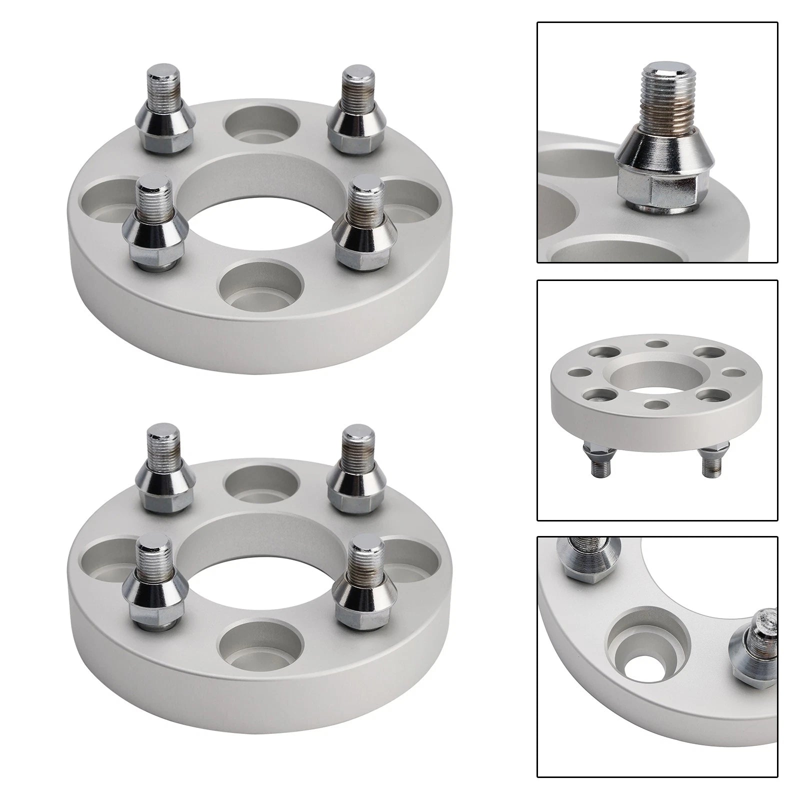1 Inch Wheel Spacers Kit with Lug Nuts for Yamaha Club Car EZGO