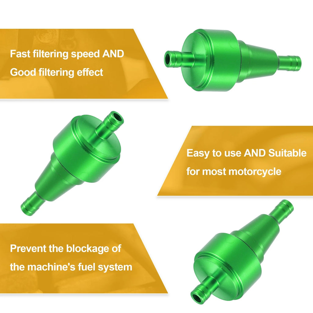 Fuel Filter 59mm Green Replacement for Dirt Bike Motorcycle Engine (2005–2024)