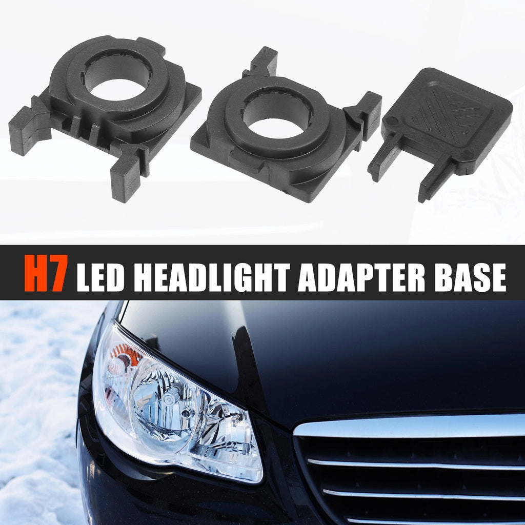 Headlight Adapter Base Set for H7 LED Replacement for Ford Fiesta (2009–2014)