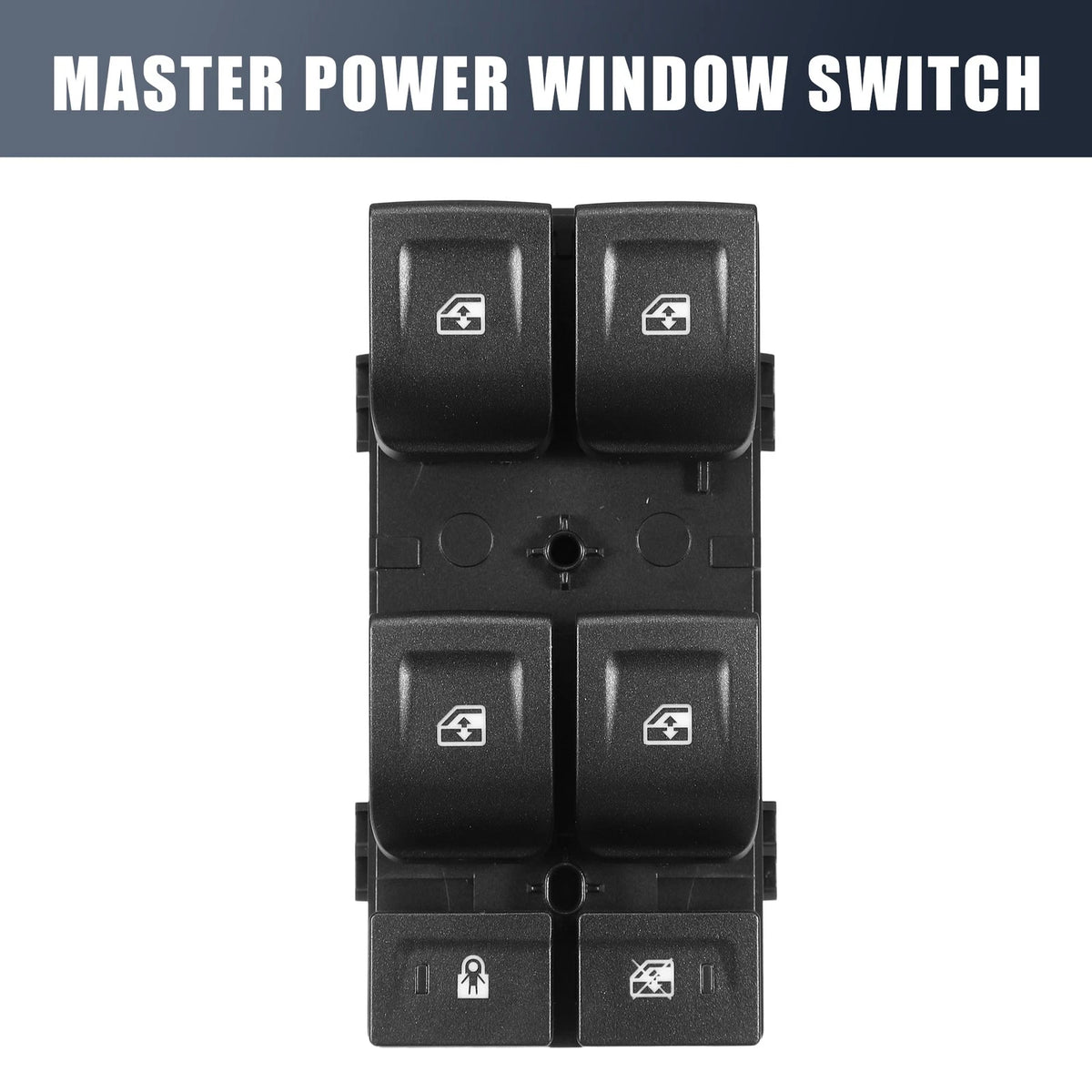 Front Left Door Window Switch for Chevrolet (23427098) Plastic Metal Black