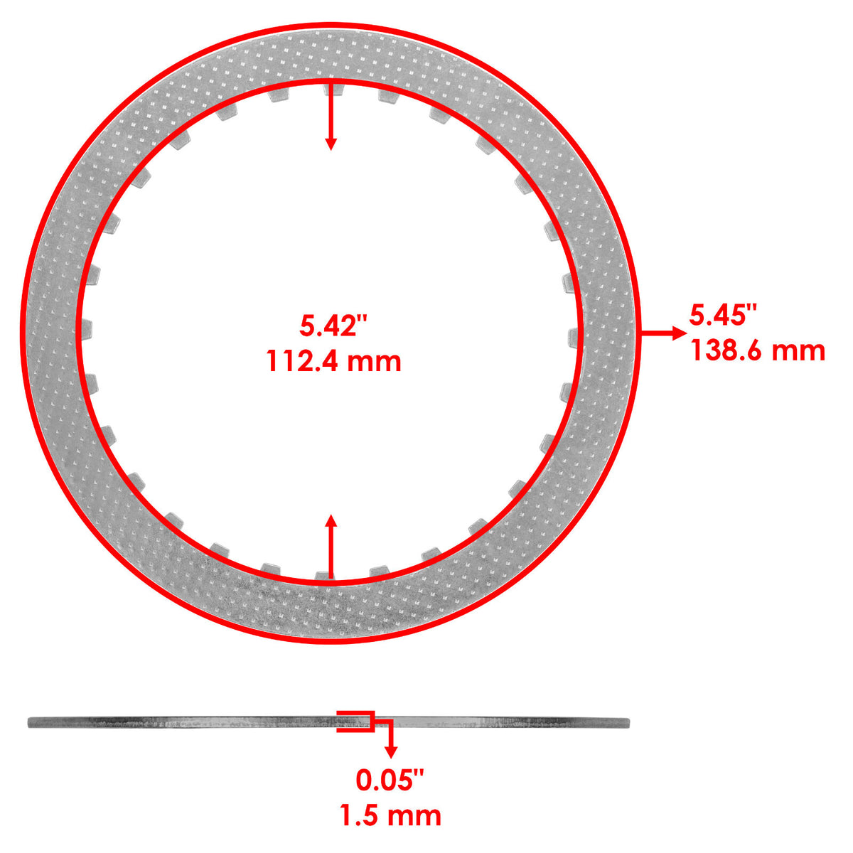 Clutch Friction Plate Inner Hub Kit for Honda TRX450R Sportrax 2004–2005