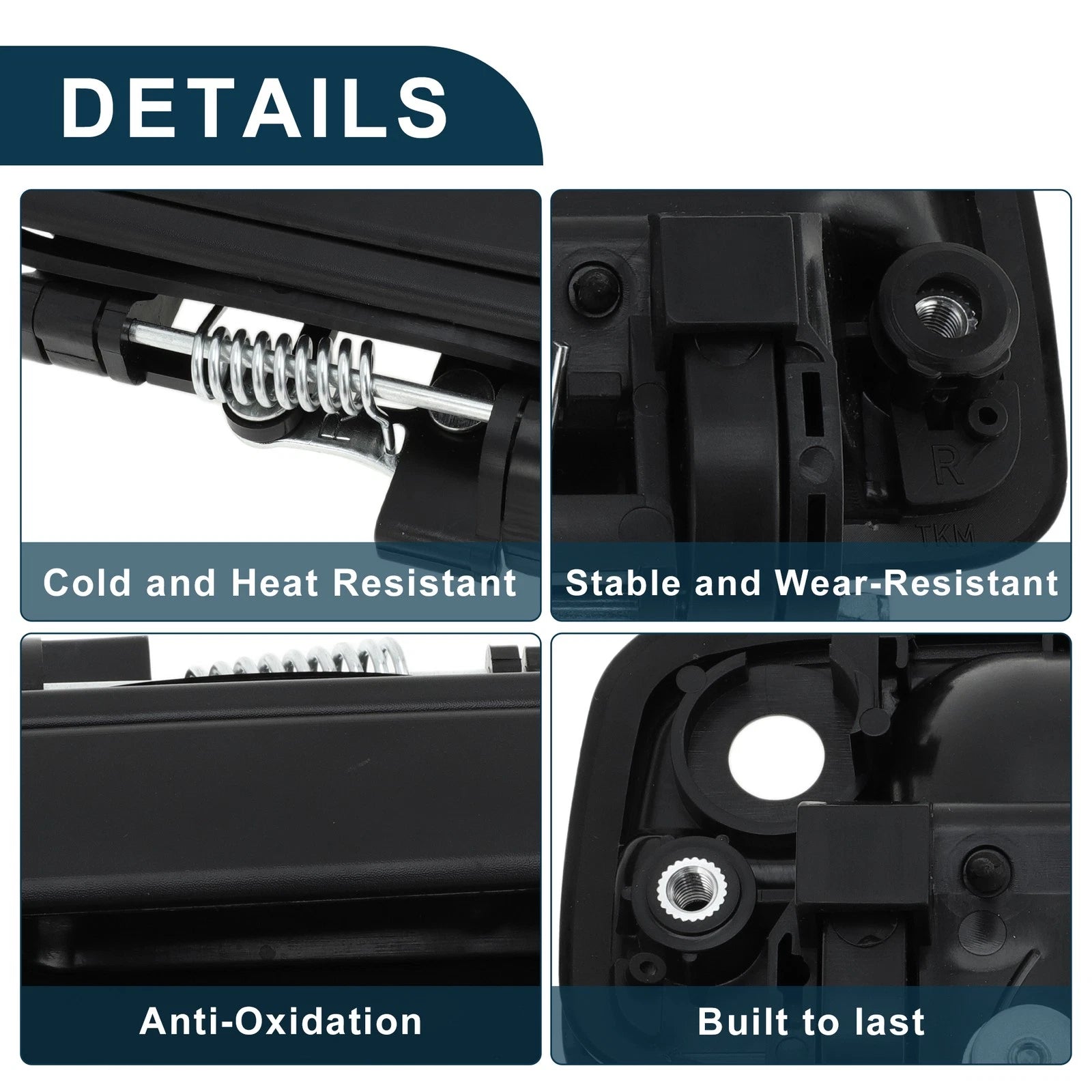 Exterior Door Handle Front Right Replacement for Toyota Tacoma (1995–2004)