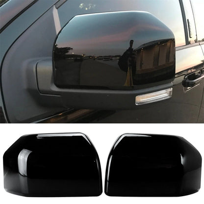 Side View Mirror Covers for Ford F150 (2015–2020) - Glossy Black